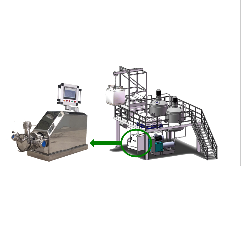 在線無塵投料分散研磨系統IDS 在線無塵投料分散研磨系統IDS